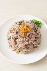 Salted Chinese Black Olive Fried Rice with Minced Pork