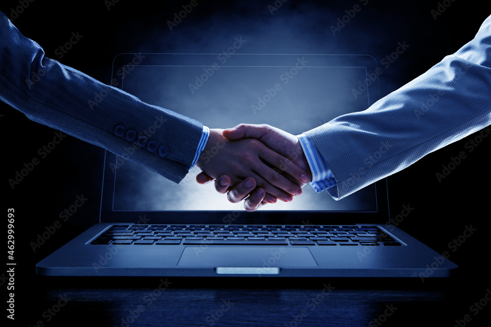 Poster social web network background image