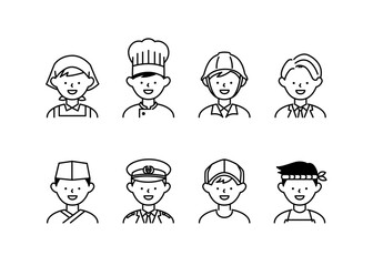 いろいろな職業の人々