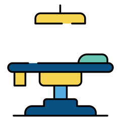 An editable design icon of operation theatre