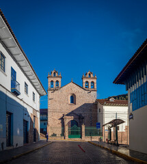 Fototapeta na wymiar Convent - Monastery - Church of the Barefoot Carmelites of San José and Santa Teresa in Cusco, 