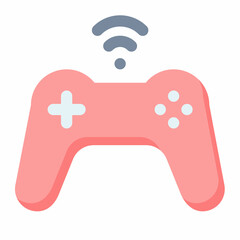 game control wireless joystick single isolated icon with flat style