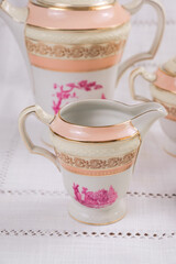 Old vintage antique royal
dishes and appliances