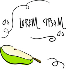 pear set, hand-drawn, line, contour, pear drawing, background, details, decor, elements, vector, illustration, fruits, kitchen, dessert, no fill,green,fresh,vegetarian,healthy,natural,sweet,organic