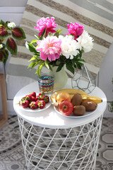 bouquet of flowers in vase