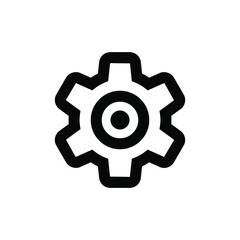 Gear icon vector graphic
