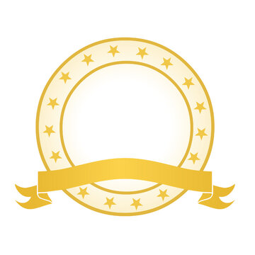badge frames award gold circle