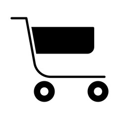 A unique design icon of handcart  