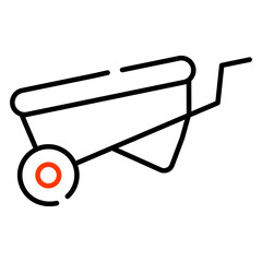 A unique design icon of mulch 

