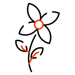 A perfect design icon of floweret

