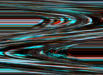 TV Glitch Error background with Computer screen and Digital pixel noise abstract design. Photo glitch. Television signal fail. Data decay. Technical problem grunge wallpaper. Colorful noise