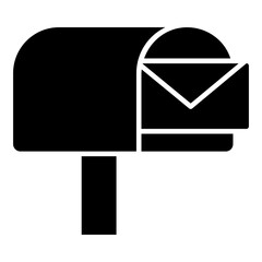 An editable design icon of letterbox