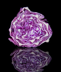 High resolution photo: Red cabbage isolate