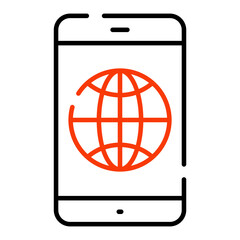 Premium download icon of mobile network