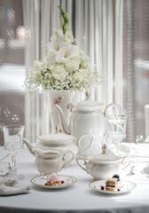 Old vintage antique royal 
dishes and appliances