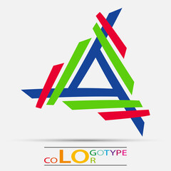 Colorful geometric vector business icon,logo, sign, symbol