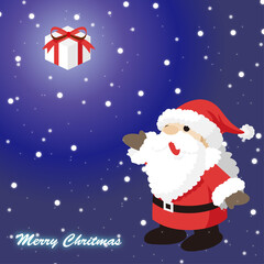 クリスマス　サンタクロース　キャラクター　イラスト