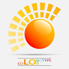 Colorful geometric vector business icon,logo, sign, symbol