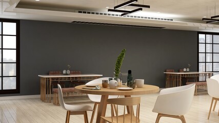 minimalist restaurant or coffee shop for company logo mockup