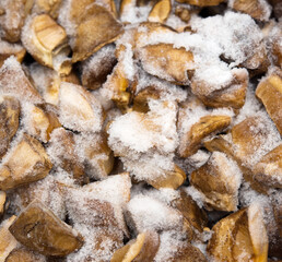 Frozen mushrooms
