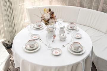 Old vintage antique royal 
dishes and appliances