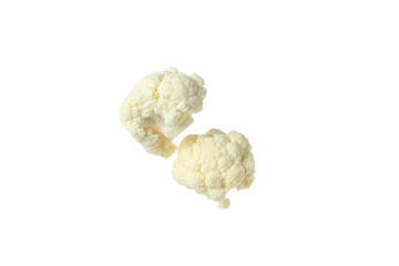 Fresh tasty cauliflower isolated on white background