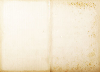 background of empty stained old paper, top view