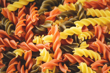 pasta on a light background
