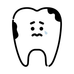 虫歯になった歯　キャラクター