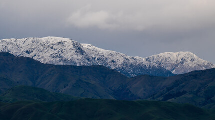Fototapeta na wymiar mountains and snow