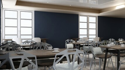 office pantry area 3d render interior design