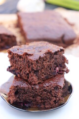 chocolate cake with chocolate