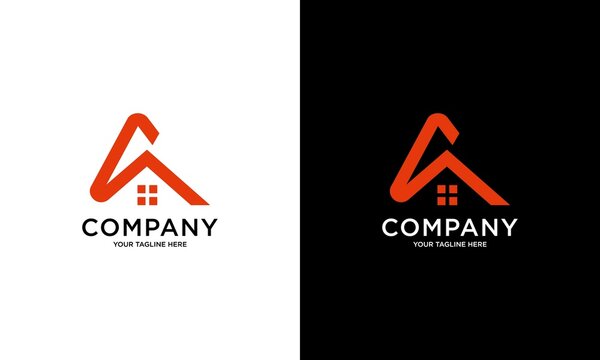 TA logo design in vector for construction, house, real estate, building, property. Awesome minimal trendy professional letter icon. logo design template
