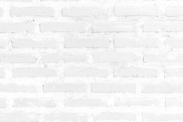 White brick wall vintage texture background.