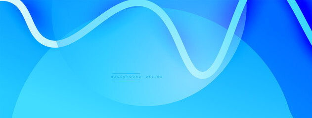 Abstract gradient background with wave line with shadow effect. Geometric composition. 3D shadow effects and fluid gradients