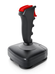 Vintage joystick isolated on white background. 3D illustration © Destina