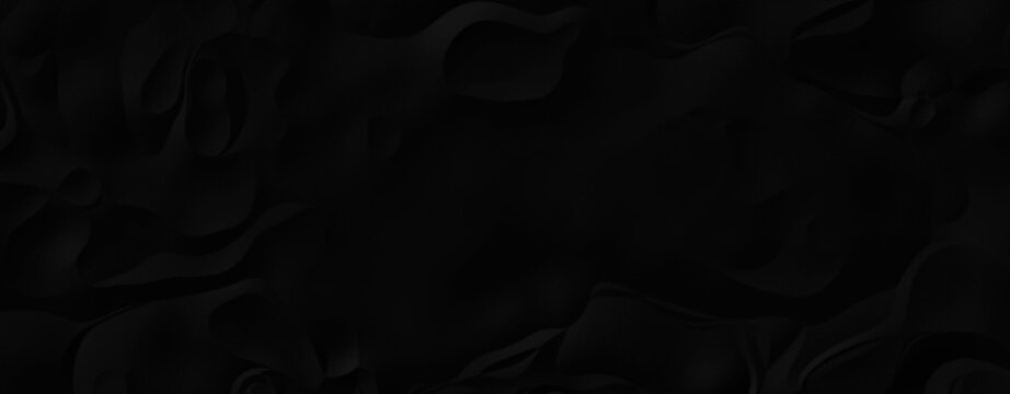 Black abstract luxure background, paint, acrylic, water, ink, coffee