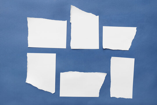 Sheet of paper on a colored background