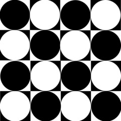 Seamless pattern of polka dot on square.For background, fabric,card.texture.Vector illustration.