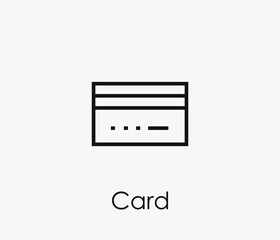 Credit card vector icon. Editable stroke. Symbol in Line Art Style for Design, Presentation, Website or Apps Elements, Logo. Pixel vector graphics - Vector