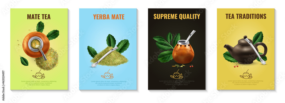 Poster Mate Tea Posters Set