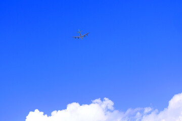 青空とジェット機