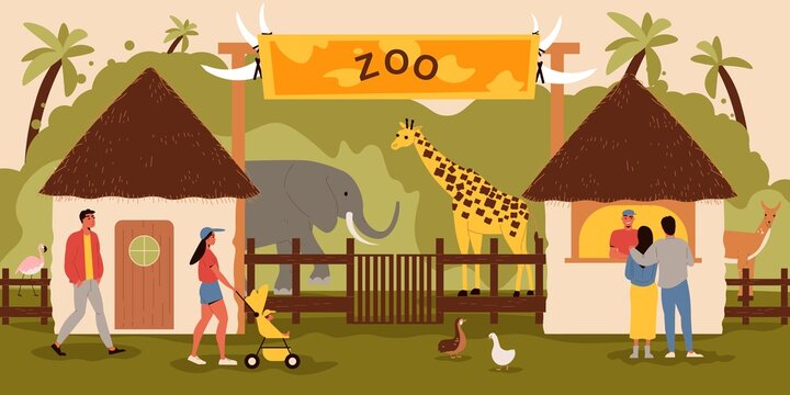 Zoo Entrance Background