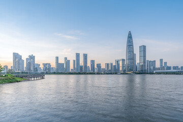 Fototapeta na wymiar Shenzhen Nanshan District Talent Park and Shenzhen Bay building complex