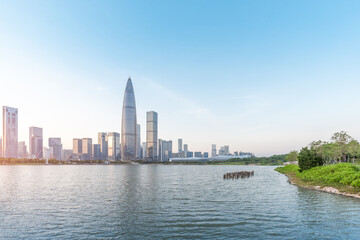 Fototapeta na wymiar Scenery of Shenzhen Houhai talent Park