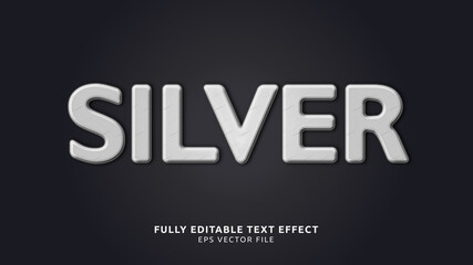 Silver Light Editable Text Effect