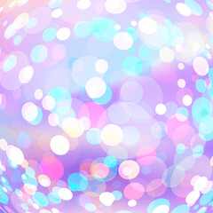 Winter Holiday Christmas Background with Marvellous Sparkles and Glitter. Luxurious Princess Wallpaper with Awesome Bokeh Texture. Vector Pink Purple Festive Wallpaper.