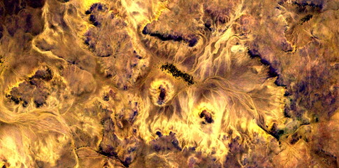  lava flow,  abstract photography of the deserts of Africa from the air. aerial view of desert...