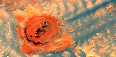  lava flow,  abstract photography of the deserts of Africa from the air. aerial view of desert...