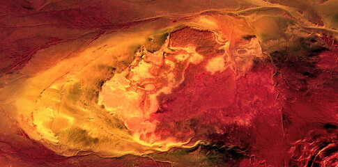 the formation of the sun,, abstract photography of the deserts of Africa from the air, Genre:...